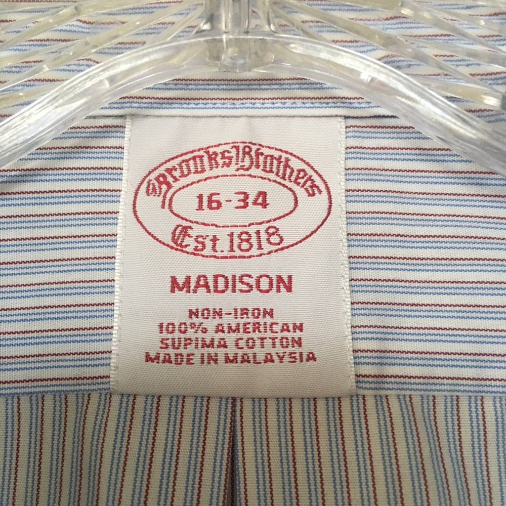 Brook’s Brothers Men’s 16-34 Dress shirt